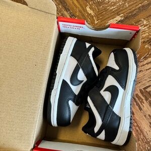 Nike Kids Black and White Panda Dunks